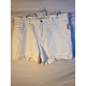 Hollister Denim Jeans Short Bright White Womens Plus Size 20 Stretch Bermuda